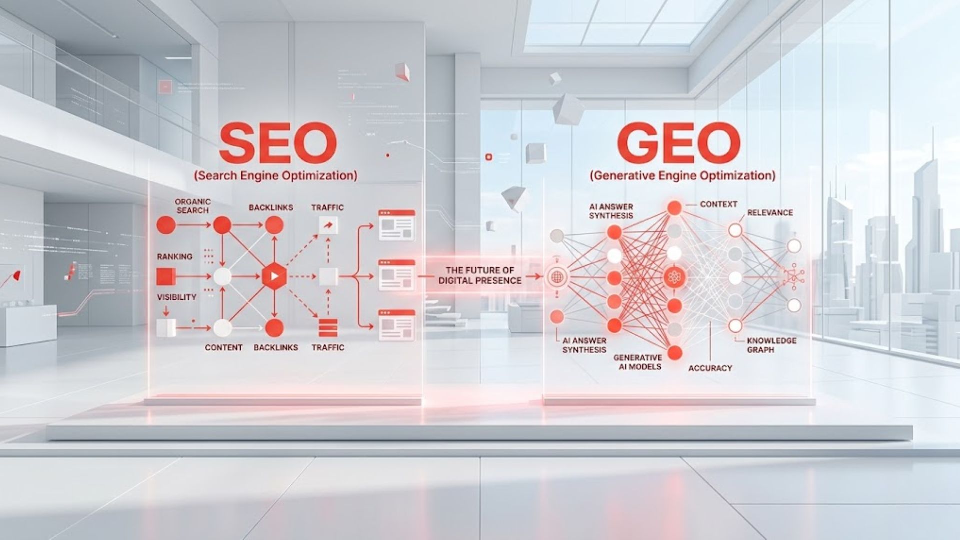 KI Beratung Tirol. Unsere Leistungen: GEO vs. SEO.