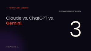 Claude vs ChatGPT vs Gemini – KI-Modelle im Vergleich für KMU