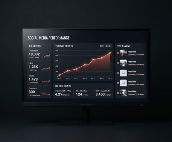 KI im Social Media Marketing – Performance-Dashboard zur Content-Auswertung