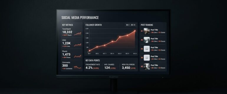 KI im Social Media Marketing – Performance-Dashboard zur Content-Auswertung